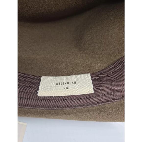 Will + Bear 100% Wool William Brown Hat Size Medium MSRP $118 Crushable NWT - Picture 3 of 4